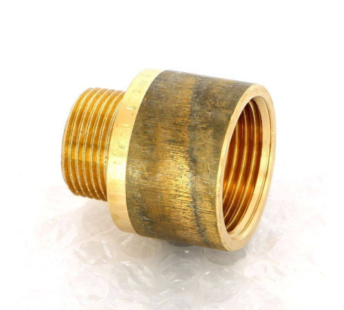 Переходник круглый Viega 3/4 x 1 дюйм НВ бронза 335311