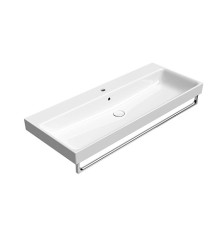 Раковина накладная/подвесная GSI Nubes 1200x500 мм с отверстием белая глянцевая 9624111