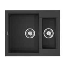 Кухонная мойка Omoikiri Sakaime 60-2-BL Tetogranit 60x50 см черный 4993908