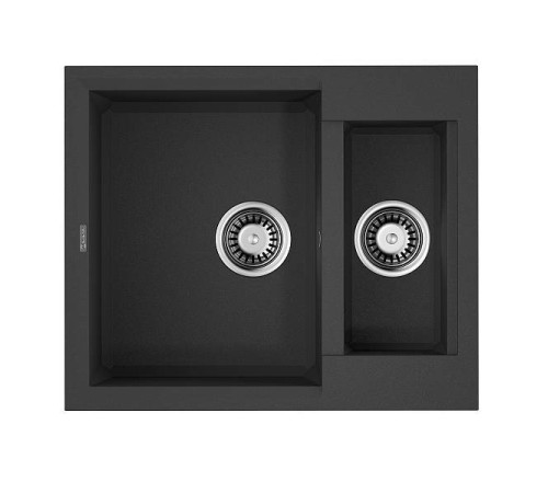 Кухонная мойка Omoikiri Sakaime 60-2-BL Tetogranit 60x50 см черный 4993908