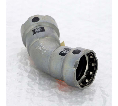 Угольник 45 градусов Viega Megapress пресс оцинкованная сталь 3/4 694586