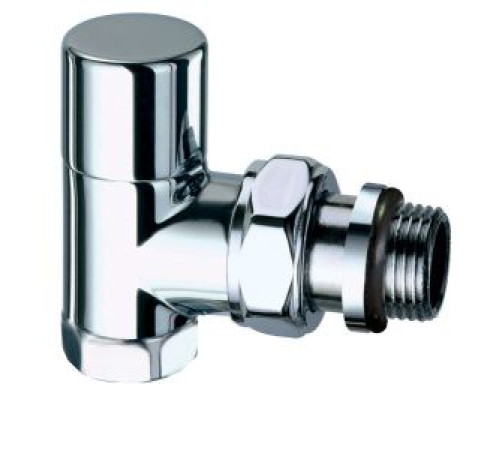 Вентиль запорный угловой FAR 1/2 ВР серебро EPDM FL 0138 12P