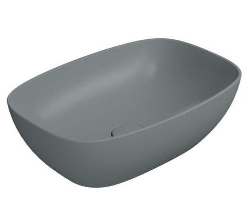 Раковина-чаша накладная GSI Nubes 500x350 мм овальная Agave Matte 9784PVC04