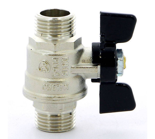 Кран шаровой Bugatti Oregon 1/2 НН бабочка полнопроходной 03270022