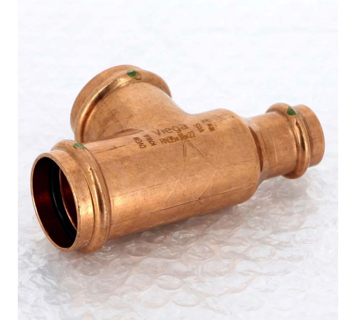 Тройник пресс медный Viega Profipress 35x22x35 мм 365882