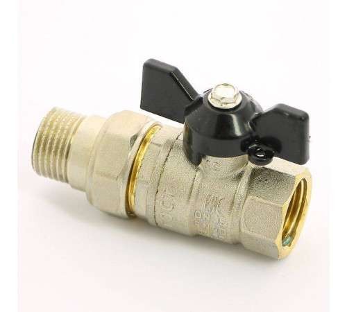 Кран шаровой LD Pride НВ 1/2 полнопроходной с разъемным соединением бабочка 47.306.15