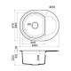 Кухонная мойка Omoikiri Sakaime 60E-CH Tetogranit 60x47 см шампань 4993239