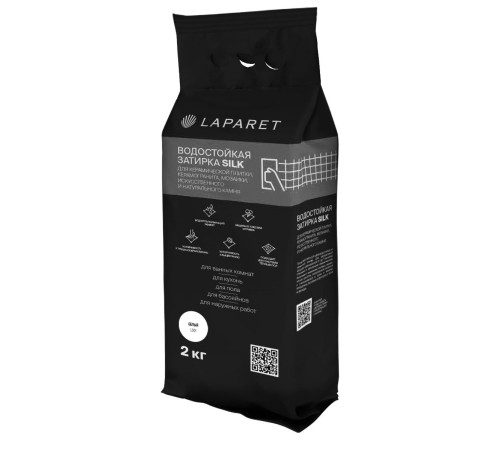 Затирка водостойкая Laparet Silk белый 2 кг х9999292888