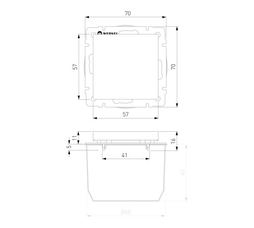 Заглушка (черный матовый) W1159208