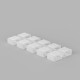 Заглушки для лент COB 24V 480Led 14W IP68 2pkt End Cup 24V СОВ