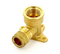 Водорозетка обжимная Tiemme 12x1/2 ВР латунь 1100043