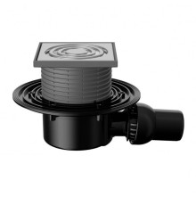 Трап Fachmann T 310.0 SNsP 122x122 мм горизонтальный выпуск 50/75/110 мм сухой сифон 04.079