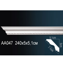 Карниз потолочный Perfect AA047 полиуретановый с рисунком AA047