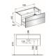 Тумба под умывальник Keuco ROYAL REFLEX 34070 140000 996x487x450 мм трюфель 34070 140000