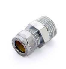 Муфта обжимная Tiemme хромированная 12х1/2 НР 1130043