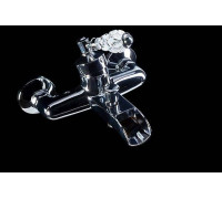 Смеситель для ванны Boheme Vogue Crystal однорычажный хром глянцевый 223-CRST
