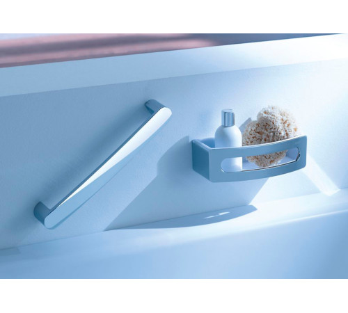 Полка для душа Keuco Elegance New 223 мм хром антрацит 11658 010001