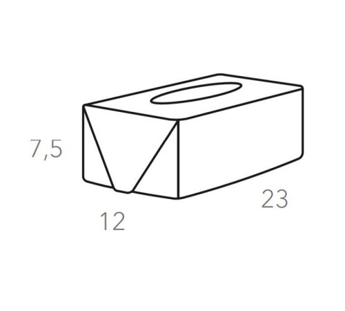 Салфетница ADJ Kleenex 23х12х7,5 см капучино/шоколад 0016.04/06