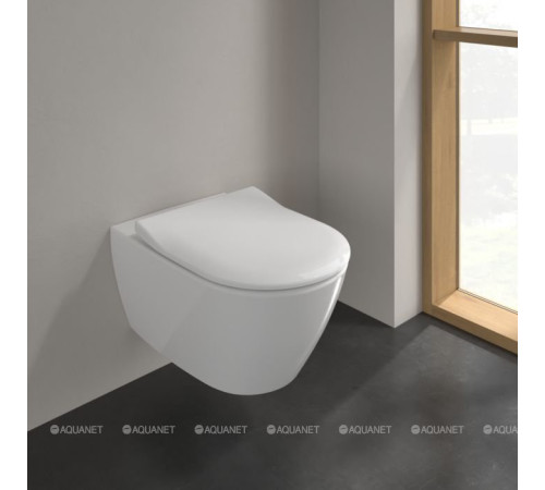 Унитаз подвесной Villeroy & Boch Subway 2.0 370x560 мм с сиденьем 5614R201