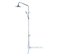 Душевая колонка без смесителя Bravat Fit-R круглая лейка D283CP-2-RUS