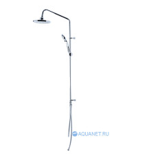 Душевая колонка без смесителя Bravat Fit-R круглая лейка D283CP-2-RUS