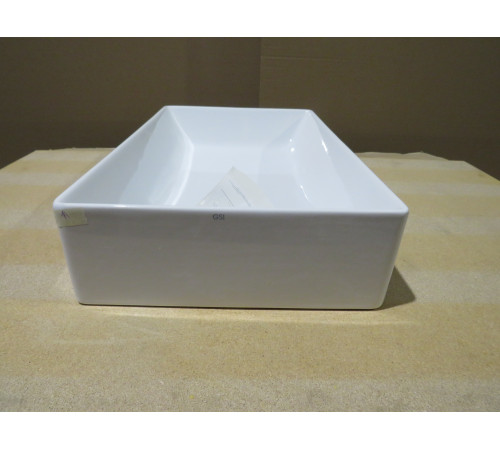 Раковина накладная GSI Kube X 370х600 мм без отверстия под смеситель белая 945311_УЦ/8