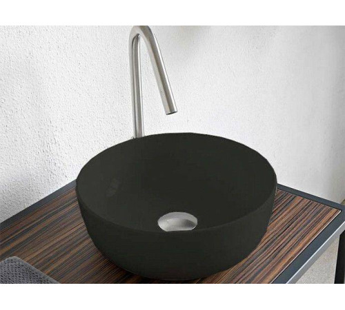 Раковина накладная Scarabeo Glam 330х330х125 мм Lava 180837BK