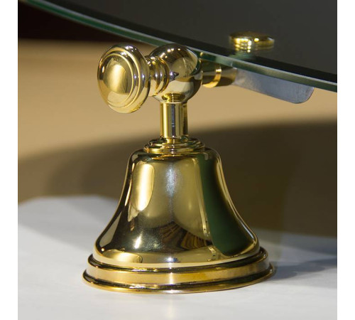 Зеркало овальное Tiffany World Harmony 021 56х66 см вращающееся золото TWHA021oro