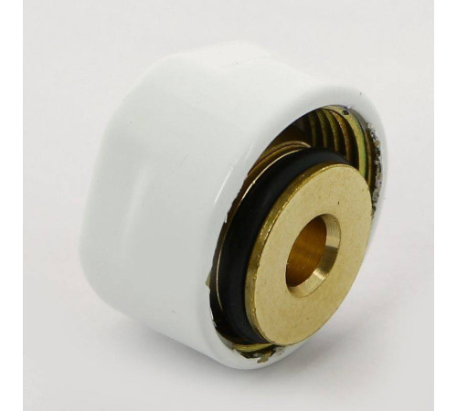 Соединитель для металлопластиковой трубы Carlo Poletti 16х2 мм белый A58502E9016