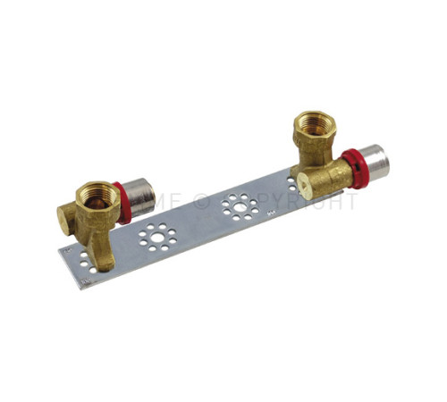 Комплект водорозеток на планке Tiemme 20x1/2 ВР 2 шт 1650227