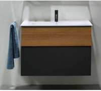 Тумба под раковину burgbad Fiumo 102х49х61 см Tectona Cinnamon/Graphite SFXN102F3958FOT52G0200