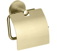 Держатель туалетной бумаги с крышкой Timo Saona золото матовое 13042/17