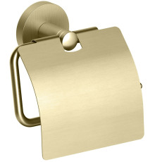 Держатель туалетной бумаги с крышкой Timo Saona золото матовое 13042/17