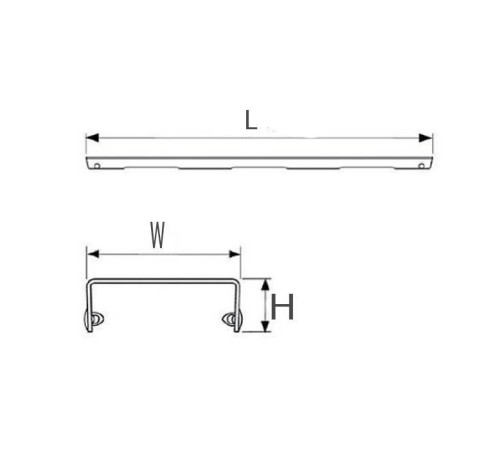 Лоток для плитки TECEdrainline plate 1200 мм нержавеющая сталь 601270