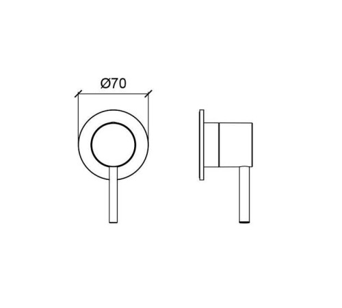 Смеситель для душа Almar Modular встраиваемый нержавеющая сталь AISI 316 E180140.316