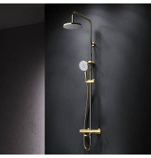 Душевая система AM.PM X-Joy с термостатом золото F0785A599