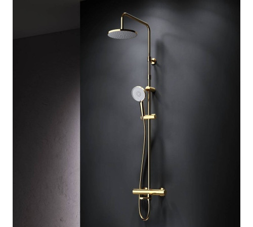 Душевая система AM.PM X-Joy с термостатом золото F0785A599