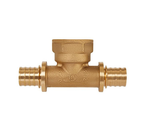 Тройник аксиальный Hoobs 20x2.8-1/2-20x2.8 мм с внутренней резьбой HB-PEXTG-201220