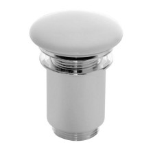 Донный клапан Scarabeo для раковины 1 1/4 хром/белый 10010CCRWHITE