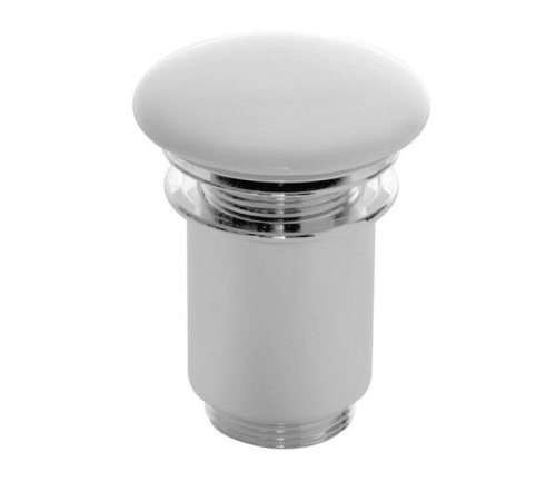 Донный клапан Scarabeo для раковины 1 1/4 хром/белый 10010CCRWHITE