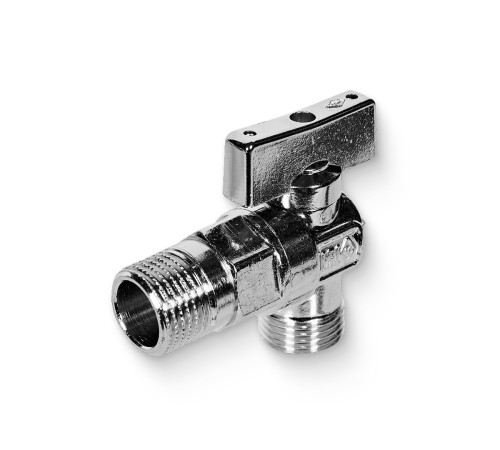 Кран угловой шаровой ITAP MIAMI 1/2 x 1/2 НН с розеткой 506394