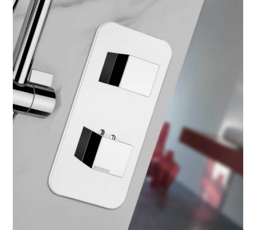 Внешняя часть смесителя Bossini Cube New Z00062.045 Белый матовый