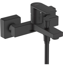 Смеситель для ванны hansgrohe Vernis Shape однорычажный внешний монтаж матовый черный 71450670