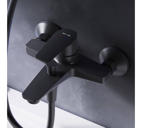 Смеситель для ванны и душа AM.PM Gem черный F90A10022