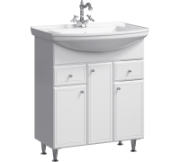 Тумба под умывальник напольная AQ Барселона с корзиной 775х880х510 мм BA0107K