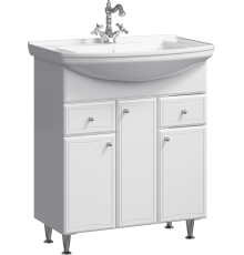 Тумба под умывальник напольная AQ Барселона с корзиной 775х880х510 мм BA0107K