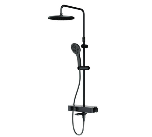 Душевая система AM.PM Inspire V2.0 с термостатом черный матовый F0750A522
