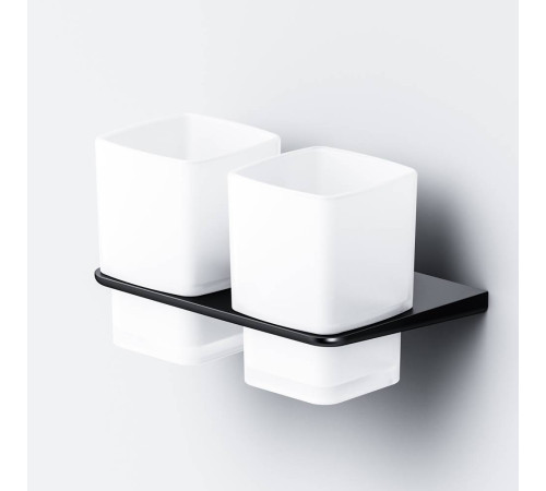 Стакан для зубных щеток двойной AM.PM Inspire V2.0 настенный черный матовый A50A343422