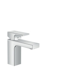 Смеситель для раковины hansgrohe Vernis Shape 100 однорычажный со сливным гарнитуром хром 71561000