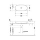 Раковина накладная Duravit Luv 80x40 см без отверстия без перелива 0379800000